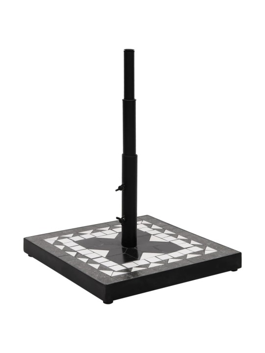 Skėčio stovas, juodos ir baltos spalvos, apskritas, 12kg