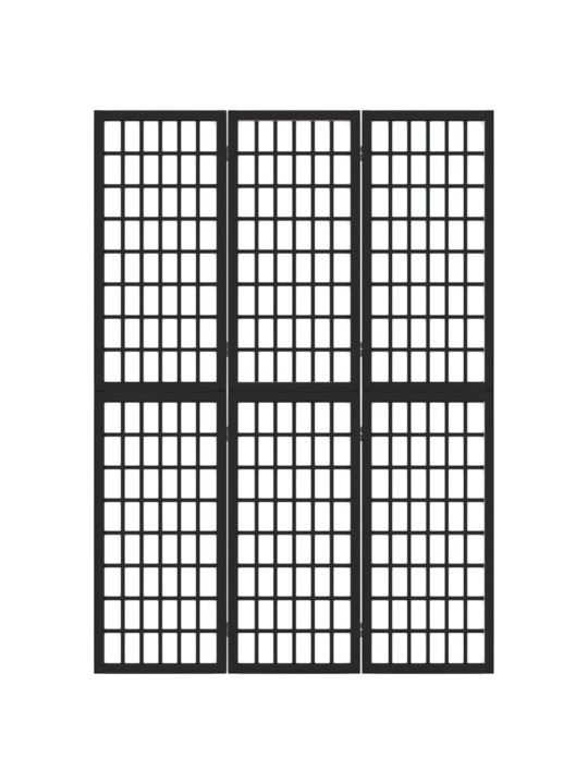 Kambario pertvara, juoda, 3 segmentai, 120x170cm, japoniška