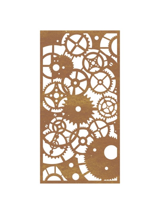Sodo sienos dekoracija, 105x55cm, corten plienas