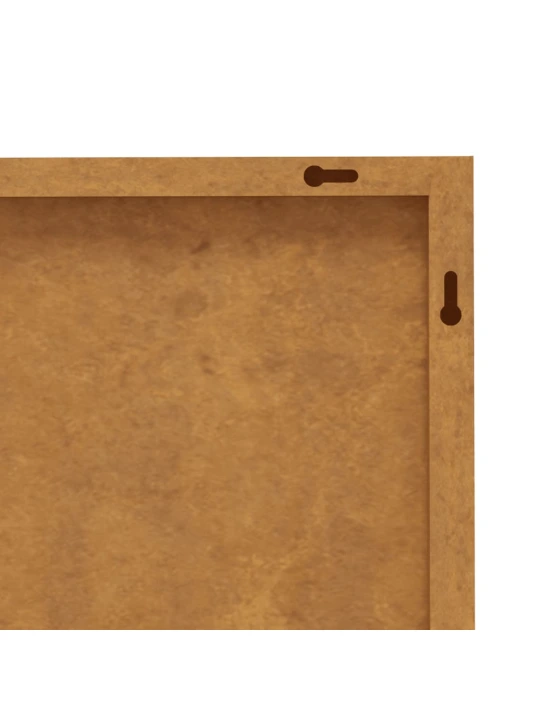 Sodo sienos dekoracija, 105x55cm, corten plienas, lapų dizaino