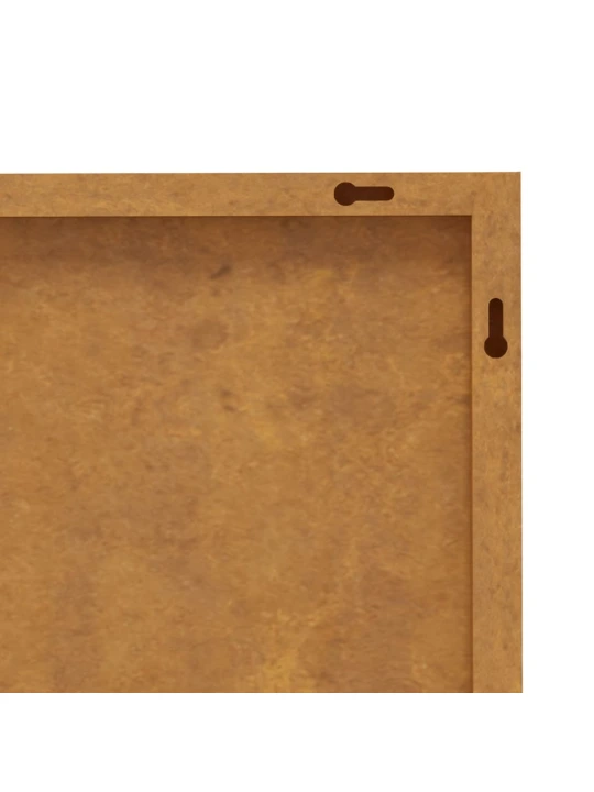 Sodo sienos dekoracija, 105x55cm, corten plienas, paukščiai