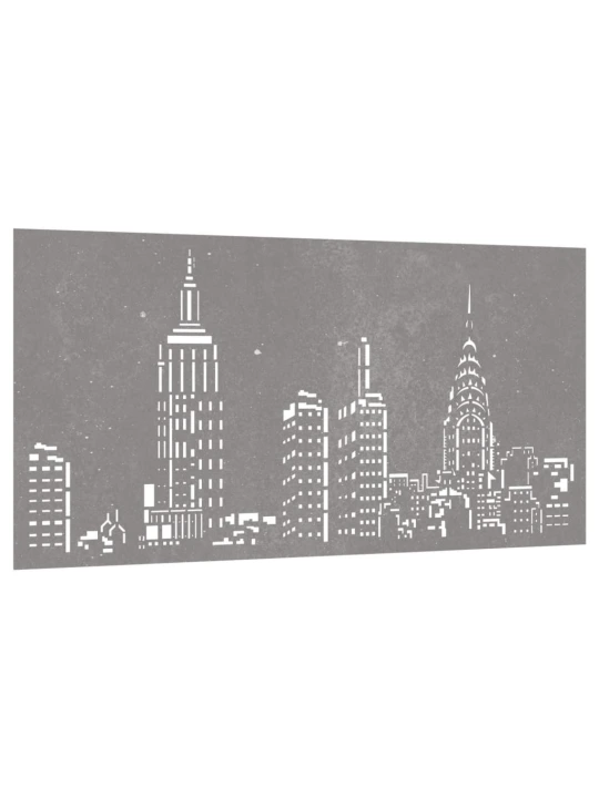 Sodo sienos dekoracija, 105x55cm, corten plienas, panorama