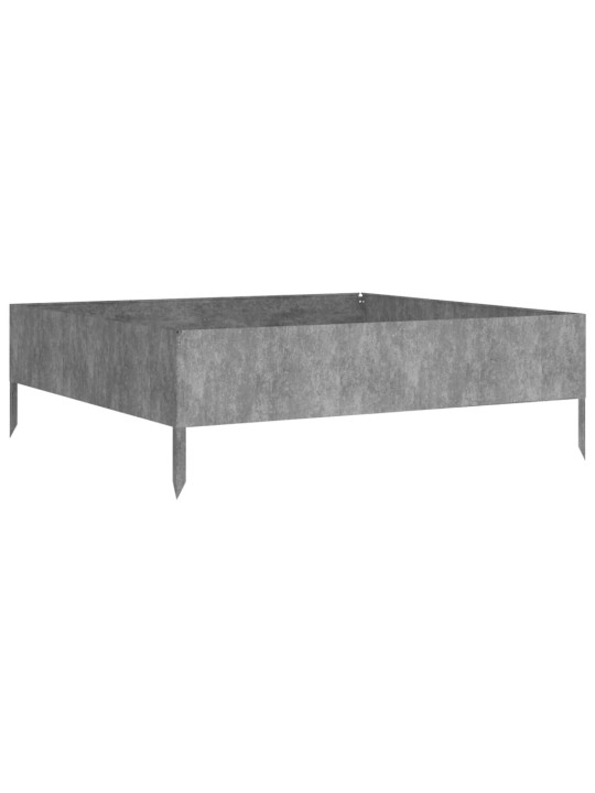 Aukštas sodo lovelis, 100x100x33,5cm, Corten plienas
