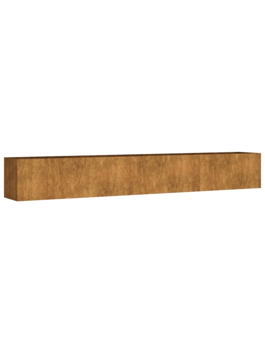Aukštas sodo lovelis, 280x40x40cm, Corten plienas