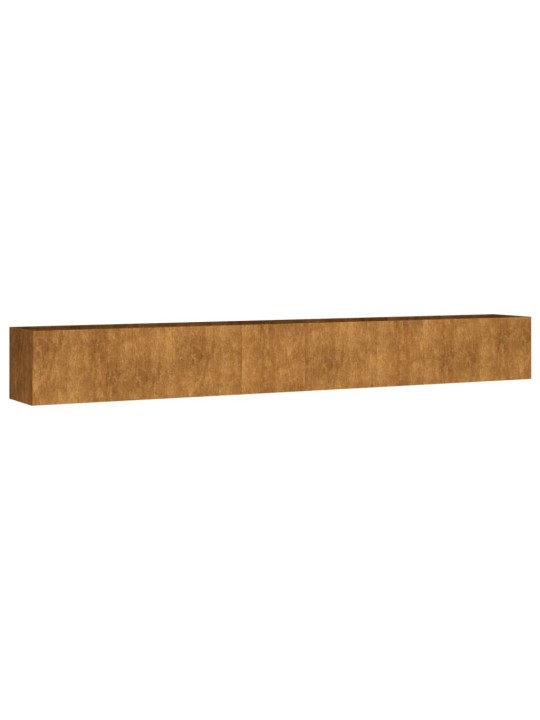 Aukštas sodo lovelis, 360x40x40cm, Corten plienas