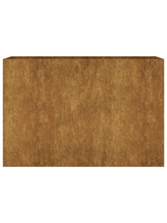 Aukštas sodo lovelis, 120x40x80cm, Corten plienas