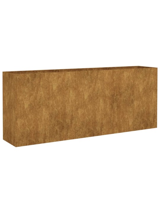 Aukštas sodo lovelis, 200x40x80cm, Corten plienas