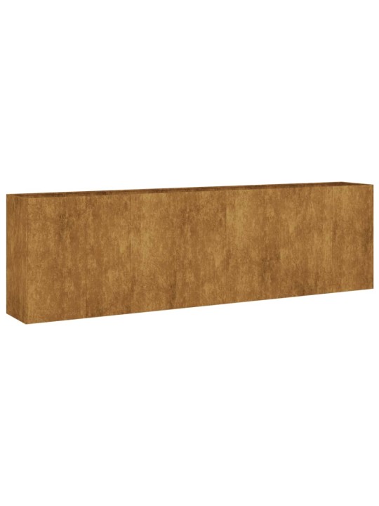 Aukštas sodo lovelis, 280x40x80cm, Corten plienas