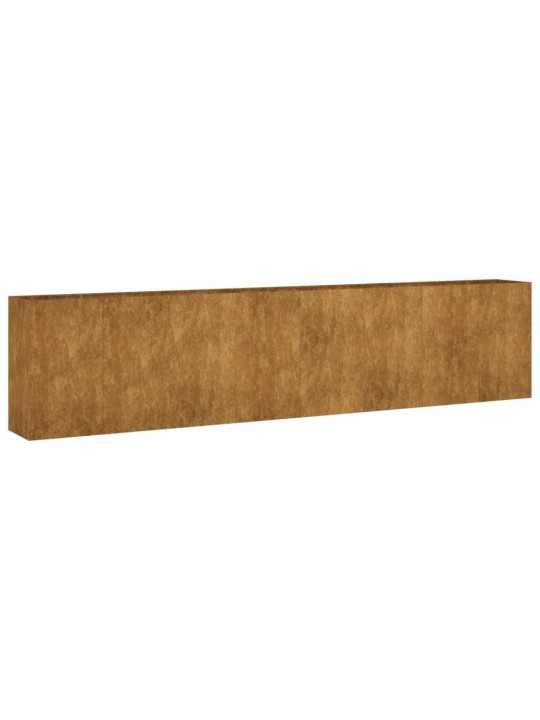 Aukštas sodo lovelis, 360x40x80cm, Corten plienas