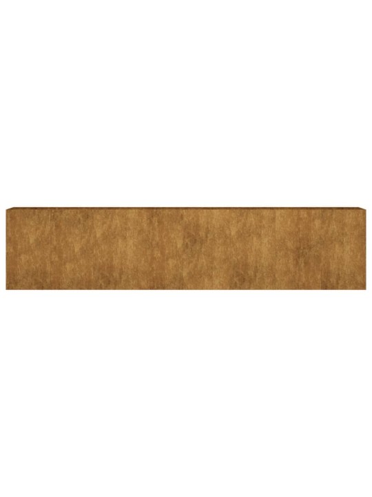 Aukštas sodo lovelis, 360x40x80cm, Corten plienas