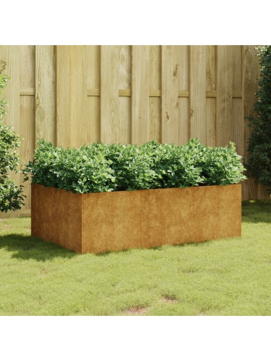 Aukštas sodo lovelis, 120x80x40cm, Corten plienas