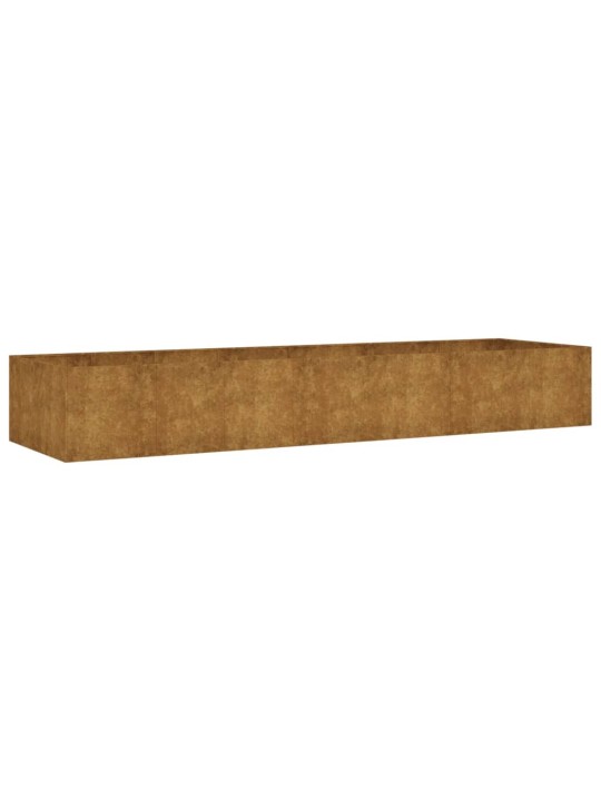 Aukštas sodo lovelis, 280x80x40cm, Corten plienas