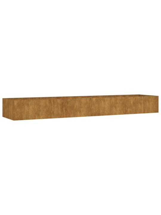 Aukštas sodo lovelis, 360x80x40cm, Corten plienas