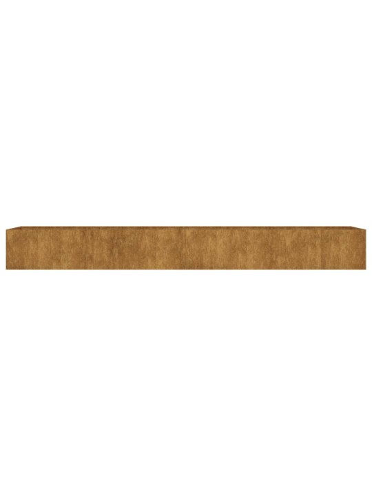Aukštas sodo lovelis, 360x80x40cm, Corten plienas