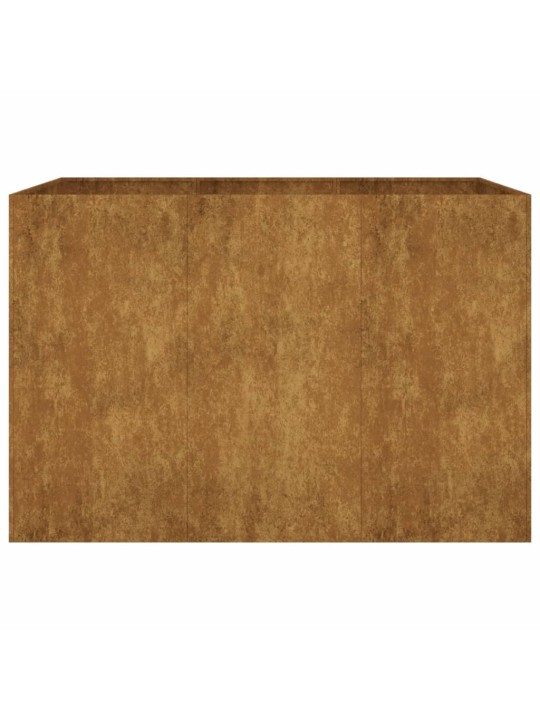 Aukštas sodo lovelis, 120x80x80cm, Corten plienas
