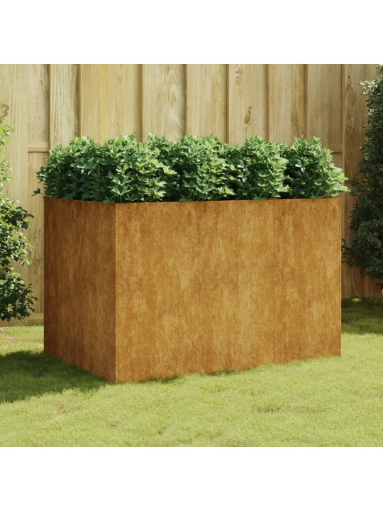 Aukštas sodo lovelis, 120x80x80cm, Corten plienas
