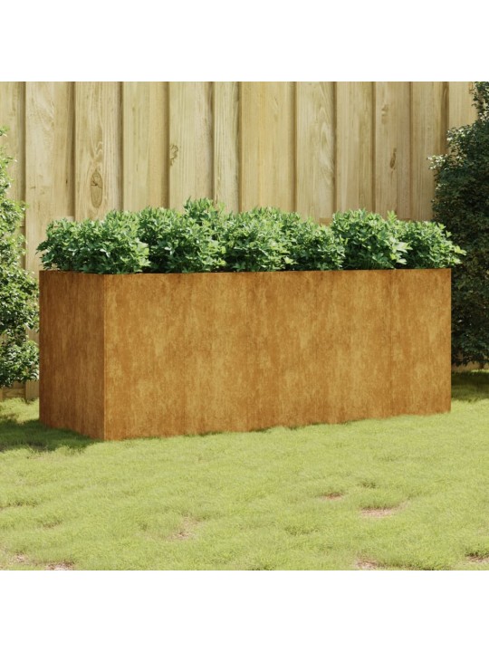 Aukštas sodo lovelis, 200x80x80cm, Corten plienas