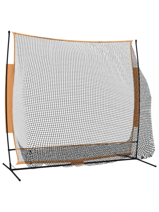 Golfo tinklas, juodas/oranžinis, 215x107x216cm, poliesteris
