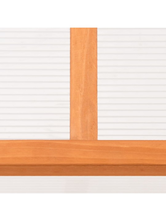 Šiltnamis, oranžinės spalvos, 110x58,5x39cm, eglės mediena