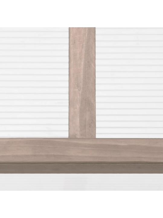 Šiltnamis, pilkos spalvos, 110x58,5x39cm, eglės mediena