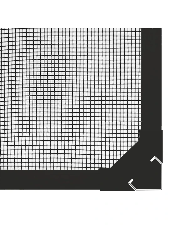 Magnetinis tinklelis nuo vabzdžių langams, antracito, 80x140cm