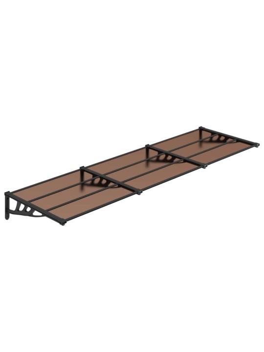 Stogelis durims, juodos spalvos, 297,5x90cm, polikarbonatas