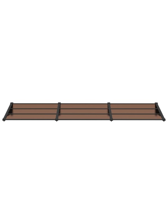 Stogelis durims, juodos spalvos, 297,5x90cm, polikarbonatas