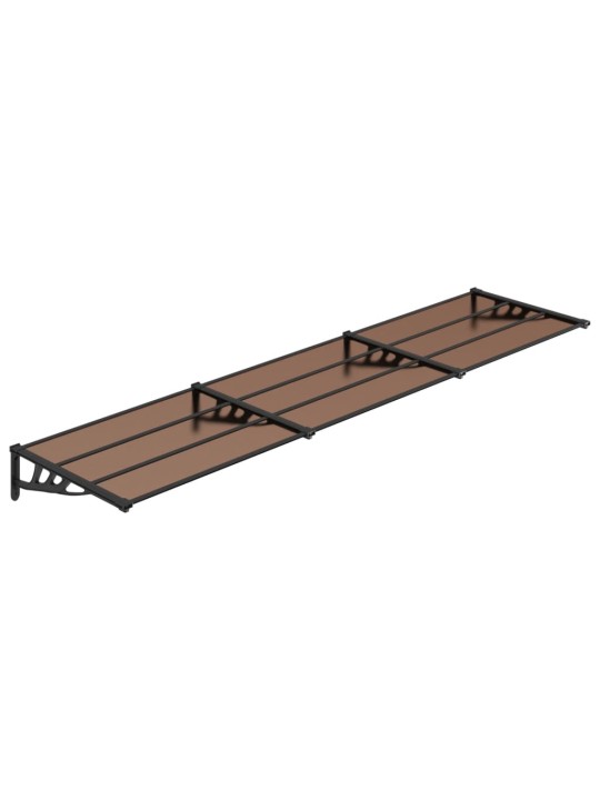 Stogelis durims, juodos spalvos, 358,5x90cm, polikarbonatas