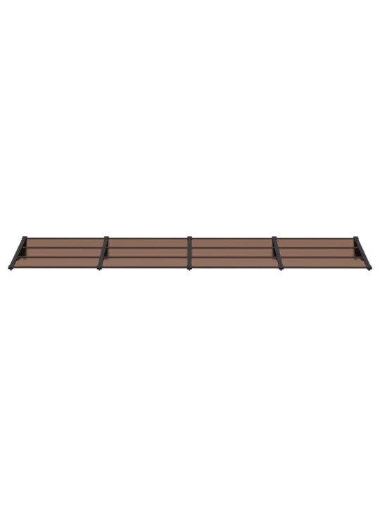 Stogelis durims, juodos spalvos, 396x90cm, polikarbonatas