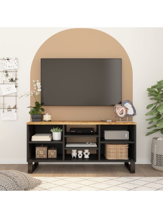 Televizoriaus spintelė, 100x33x46cm, mango/apdirbta mediena