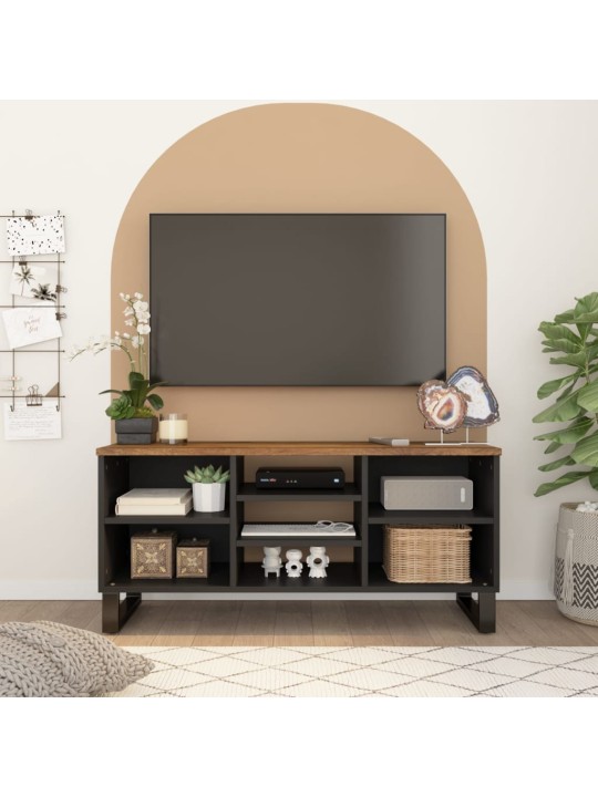 Televizoriaus spintelė, 100x33x46cm, mango/apdirbta mediena