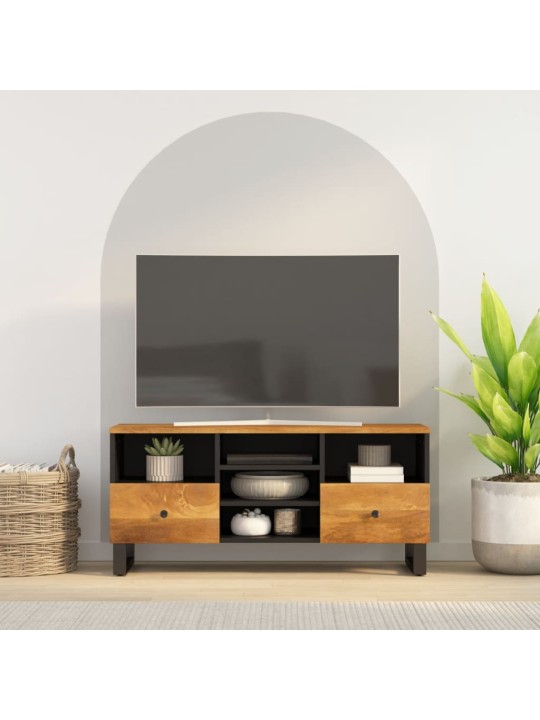Televizoriaus spintelė, 100x33x46cm, mango/apdirbta mediena
