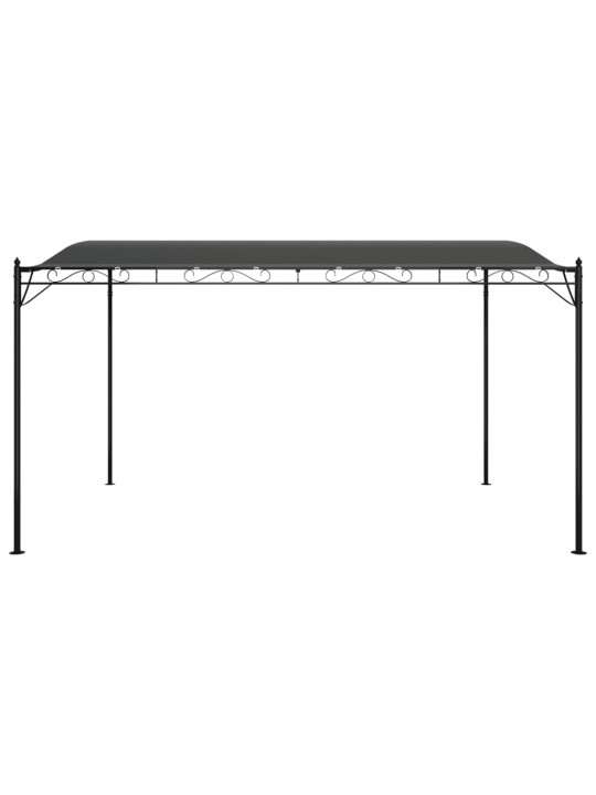 Stoginė, antracito spalvos, 4x3m, audinys ir plienas, 180g/m²