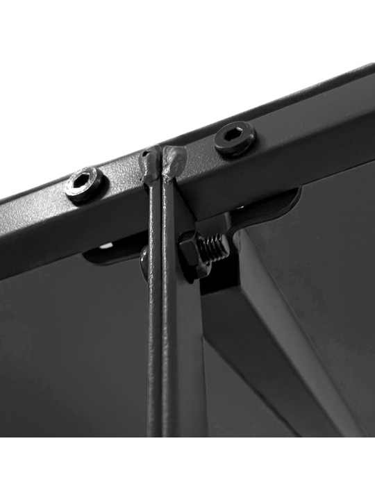 Stoginė, antracito spalvos, 4x3m, audinys ir plienas, 180g/m²