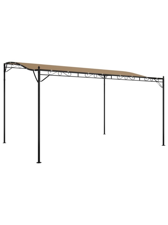 Stoginė, taupe spalvos, 4x3m, audinys ir plienas, 180g/m²