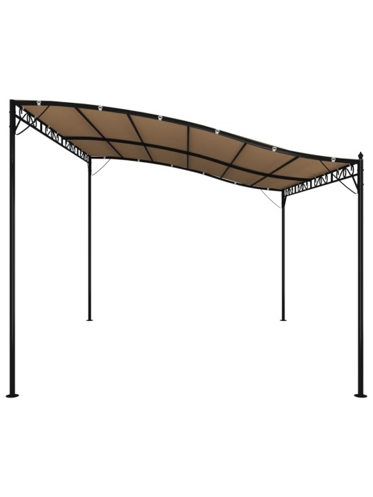 Stoginė, taupe spalvos, 4x3m, audinys ir plienas, 180g/m²