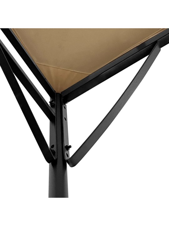 Stoginė, taupe spalvos, 4x3m, audinys ir plienas, 180g/m²
