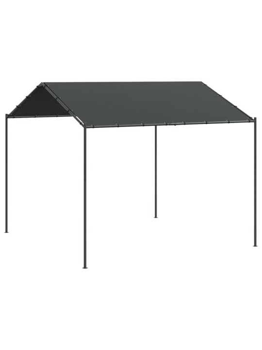 Tentinė palapinė, antracito spalvos, 3x3m, plienas ir audinys