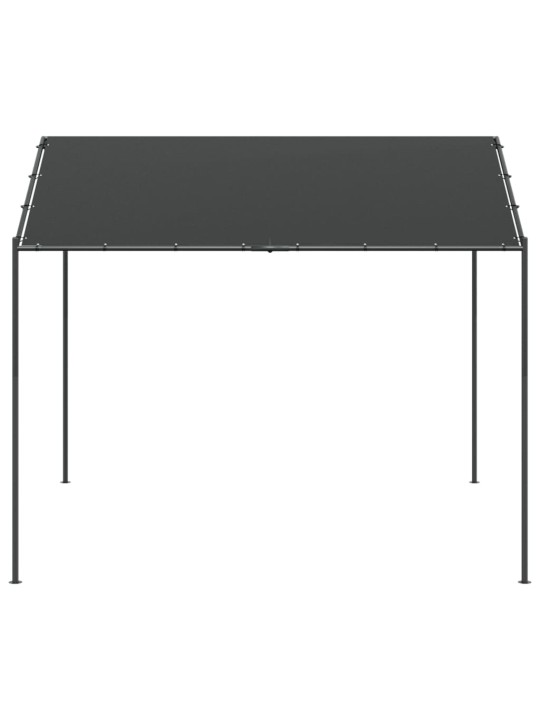 Tentinė palapinė, antracito spalvos, 3x3m, plienas ir audinys