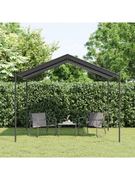 Tentinė palapinė, antracito spalvos, 3x3m, plienas ir audinys