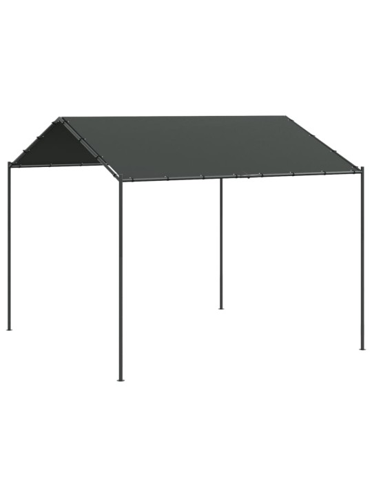 Tentinė palapinė, antracito spalvos, 4x3m, plienas ir audinys