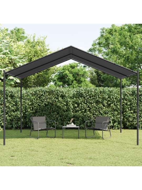 Tentinė palapinė, antracito spalvos, 4x3m, plienas ir audinys