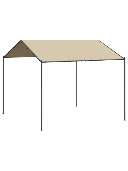 Tentinė palapinė, smėlio spalvos, 4x3m, plienas ir audinys