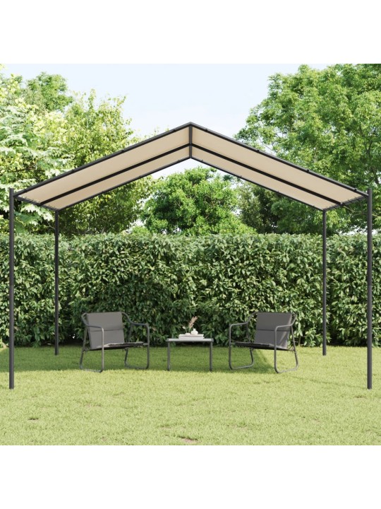 Tentinė palapinė, smėlio spalvos, 4x3m, plienas ir audinys