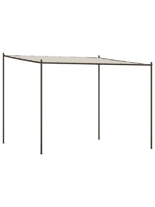 Pavėsinė, baltos spalvos, 3x3m, audinys ir plienas, 180g/m²