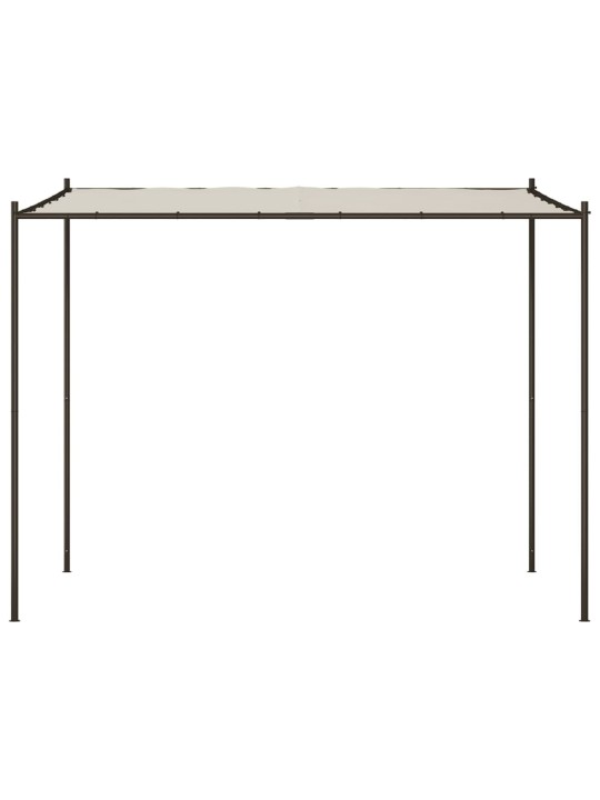 Pavėsinė, baltos spalvos, 3x3m, audinys ir plienas, 180g/m²