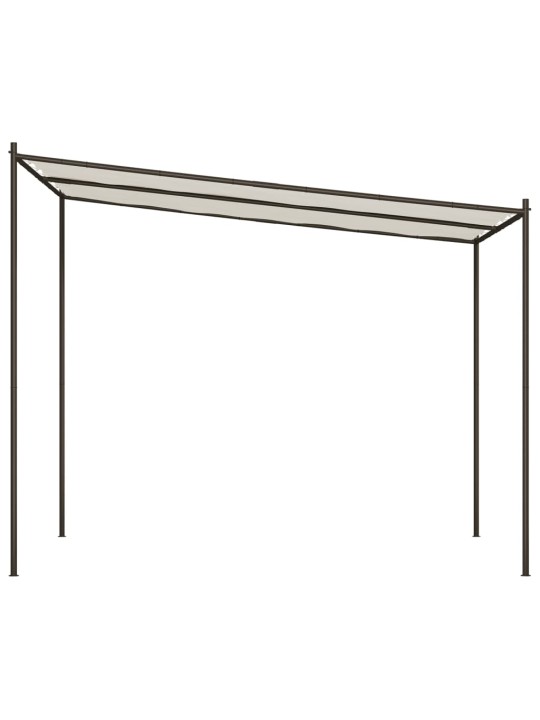Pavėsinė, baltos spalvos, 3x3m, audinys ir plienas, 180g/m²