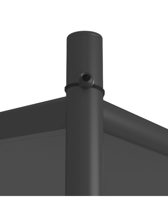 Pavėsinė, antracito spalvos, 3x3m, audinys ir plienas, 180g/m²