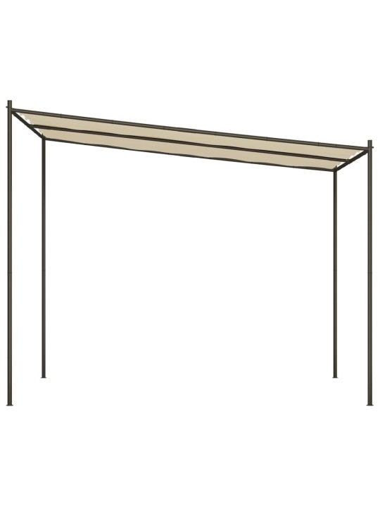 Pavėsinė, smėlio spalvos, 3x3m, audinys ir plienas, 180g/m²