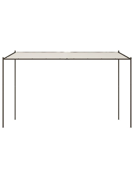Pavėsinė, baltos spalvos, 4x4m, audinys ir plienas, 180g/m²